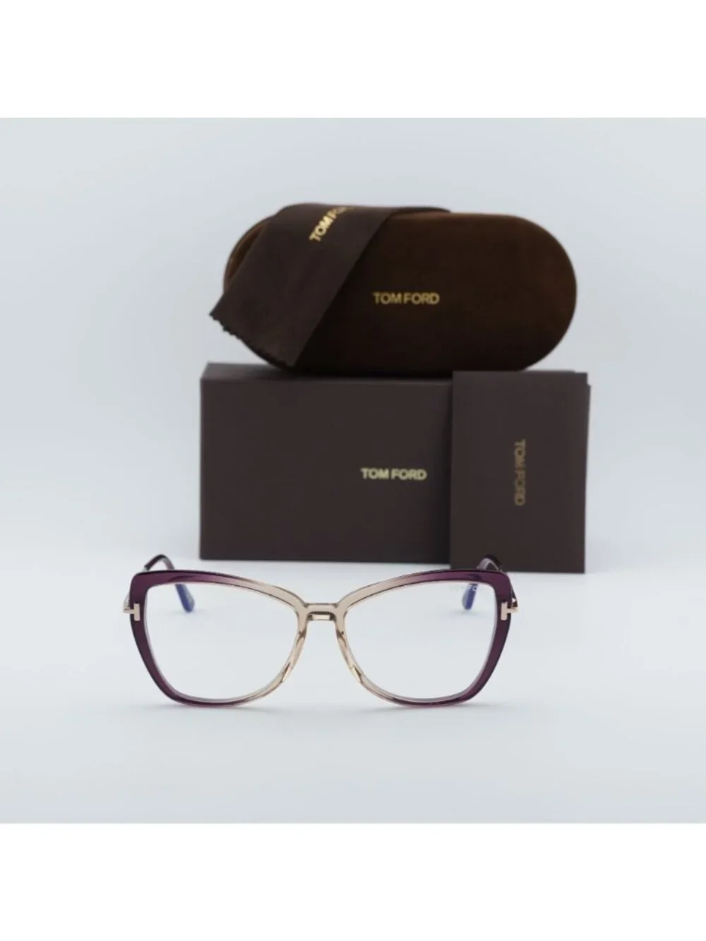Tom Ford FT5882-B 083 Butterfly Eyeglasses 55mm - Violet / Blue Light Block